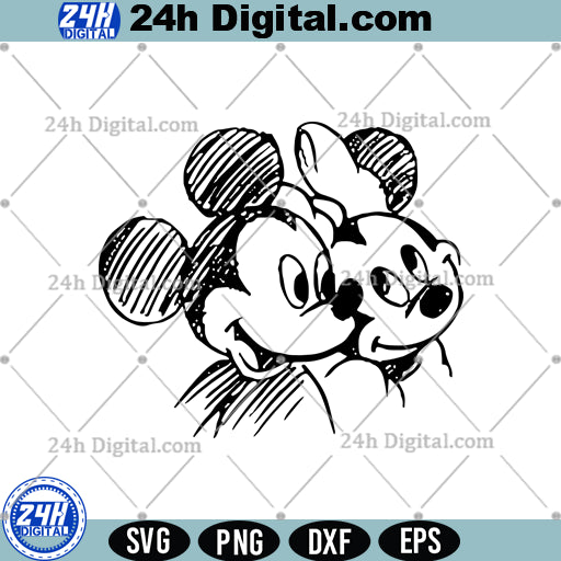 Disney Character Sketch SVG