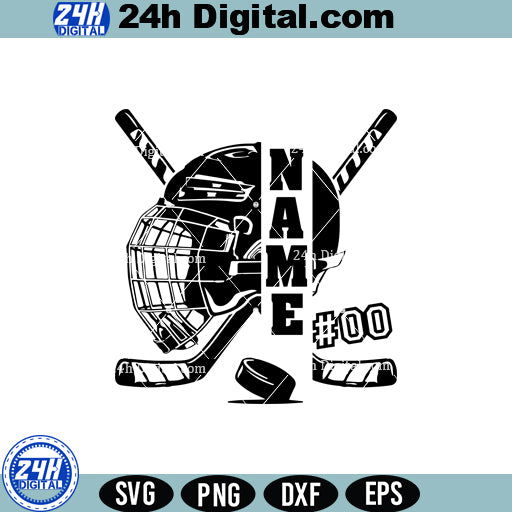 Hockey Player Clipart SVG