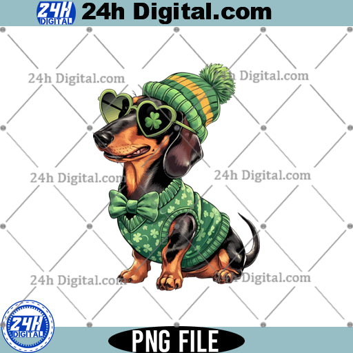 Dachshund St Patrick’s Day PNG