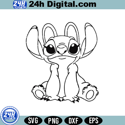 Disney Stitch Angel SVG