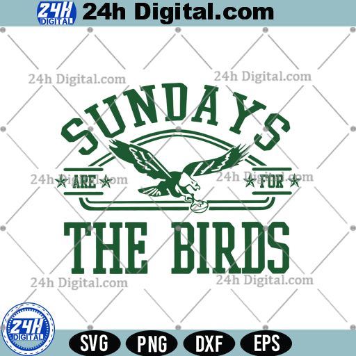 Sundays Are For The Birds Svg