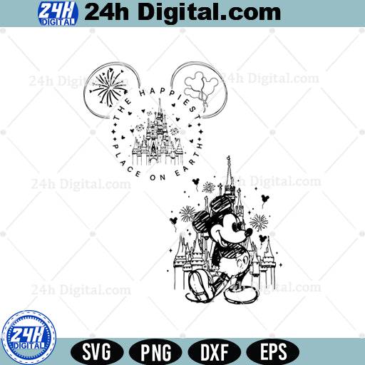 Magic Kingdom SVG Bundle, The Happiest Place On Earth Svg, Instant Download