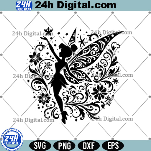 Tinkerbell Mandala Princess SVG Png