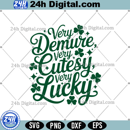 Very Lucky Shamrock SVG