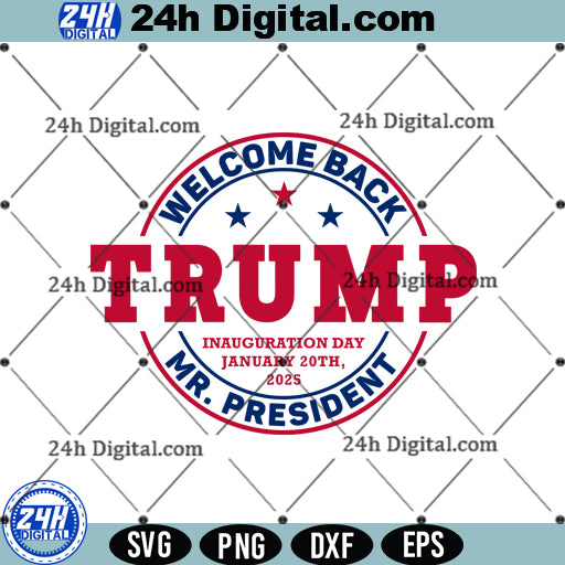 Trump 2025 inauguration SVG