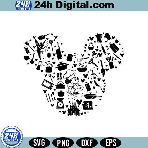 Disney Mickey Cooking SVG